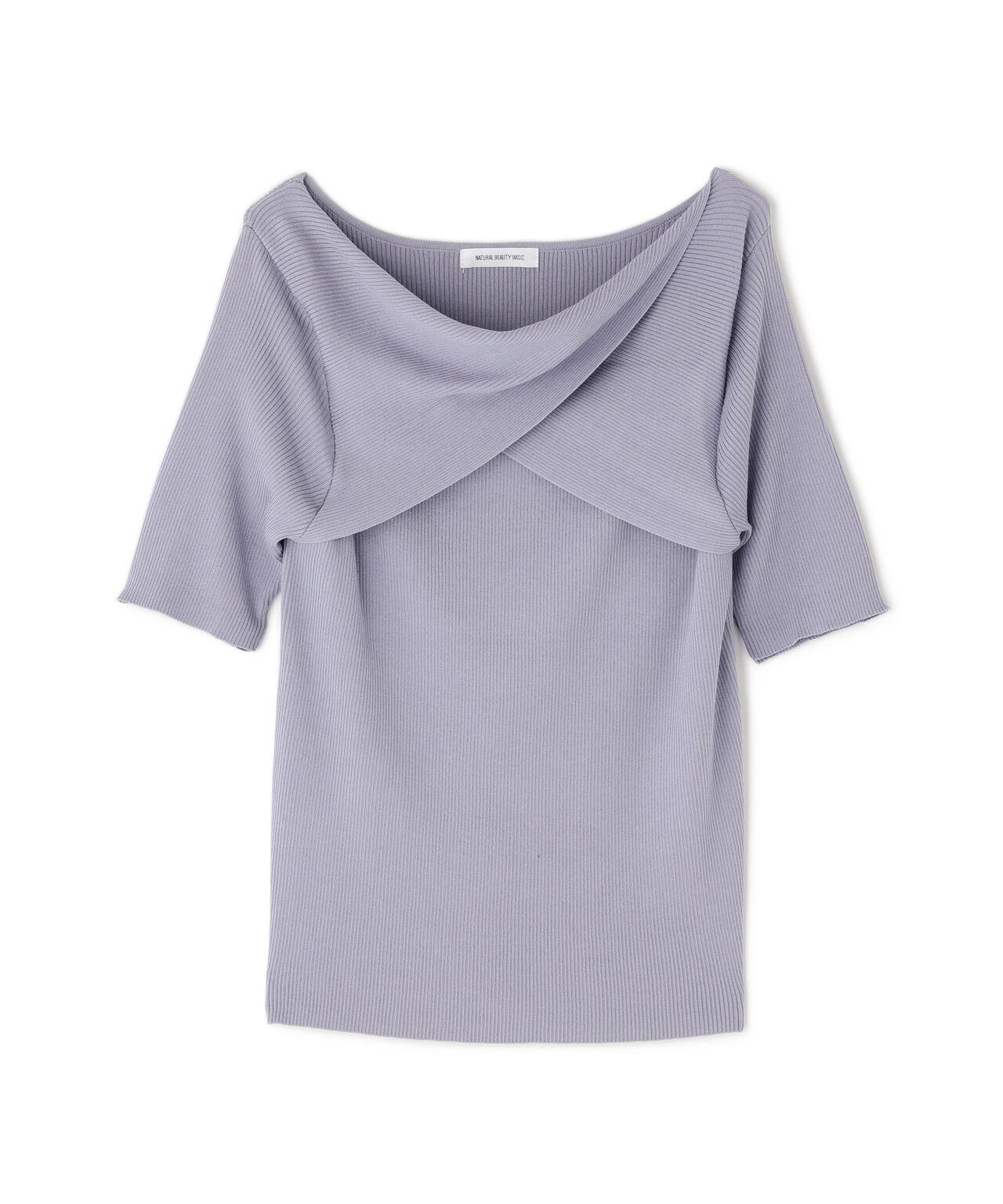 ツイストドレープニット