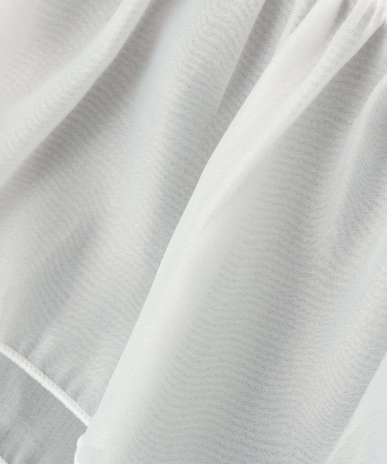 オフショルフリルリボンニット