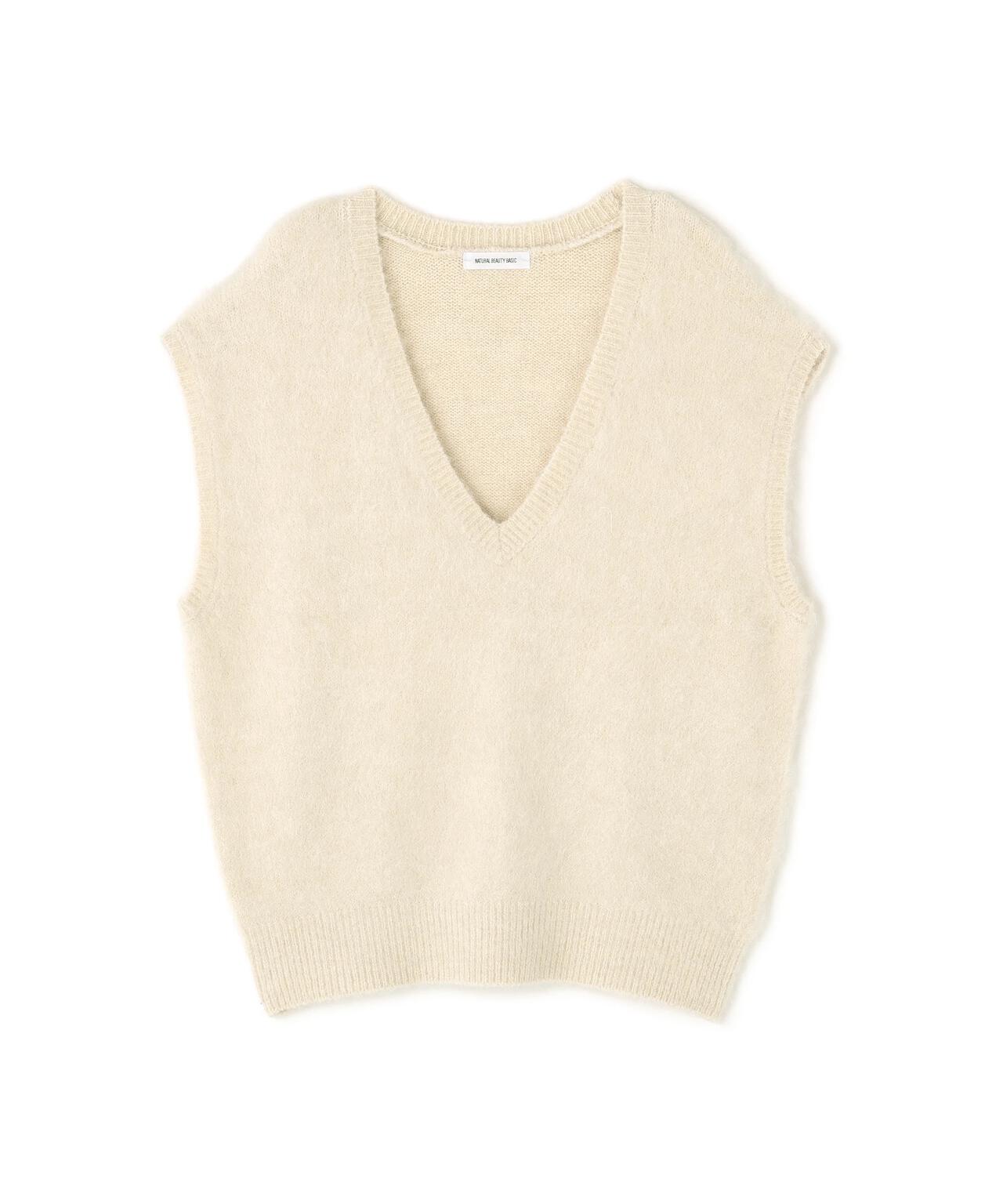 ヘアリーVネックベスト