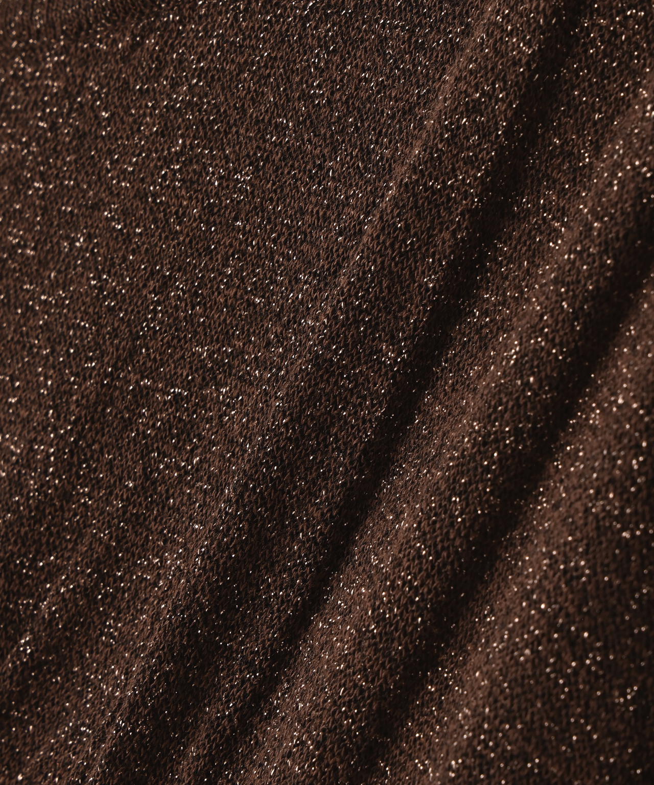 切替ラメリブニット