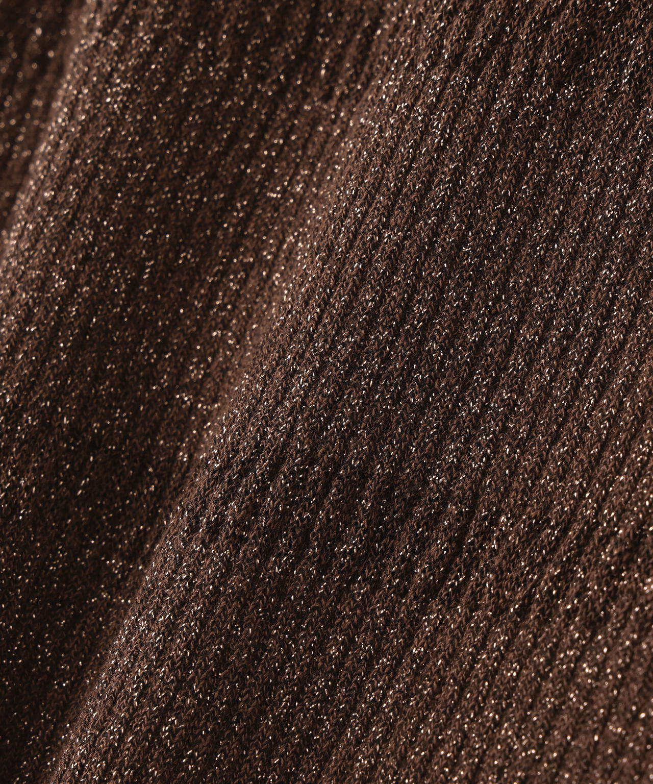 切替ラメリブニット