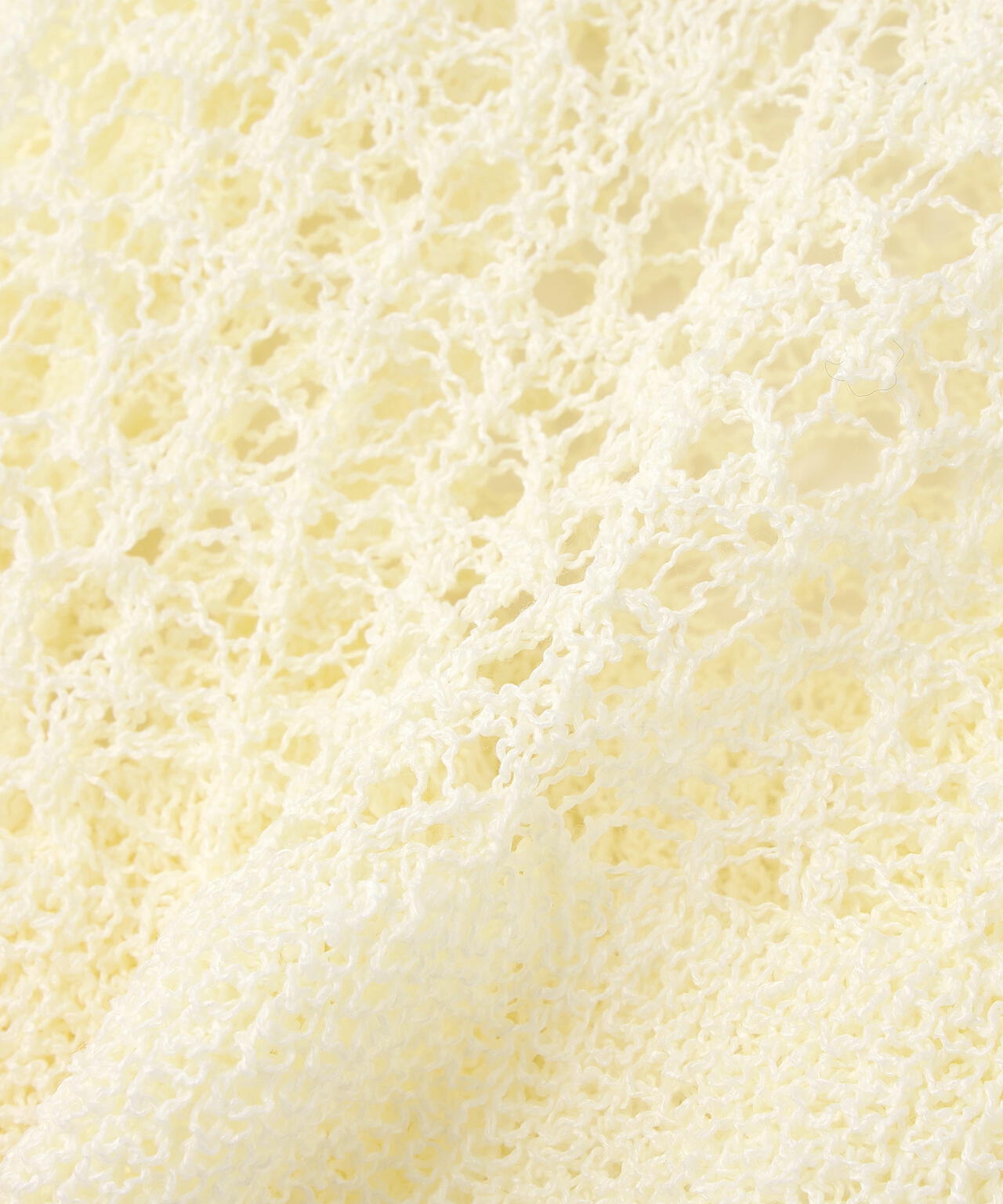 クロップドレースメッシュニット