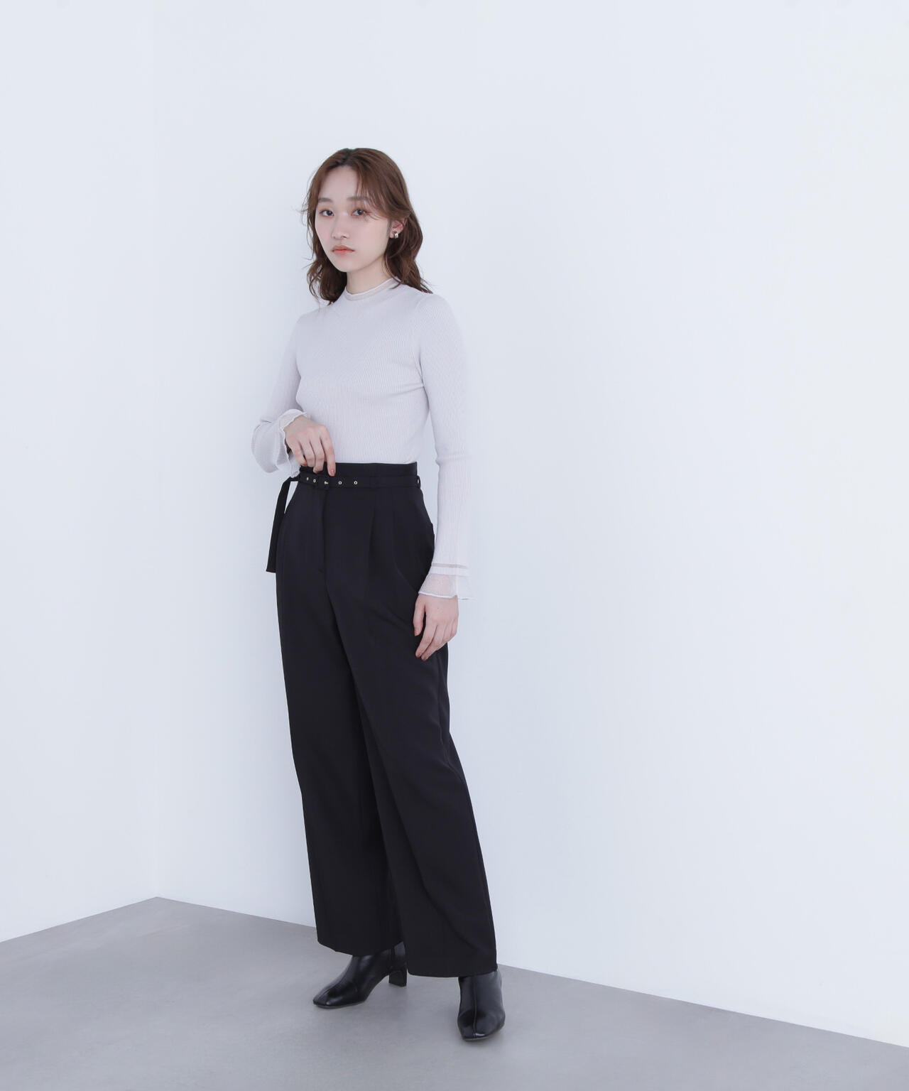 【Oggi・sweet掲載】【ちょうど、いい服】“さりげな”シアースリーブニット