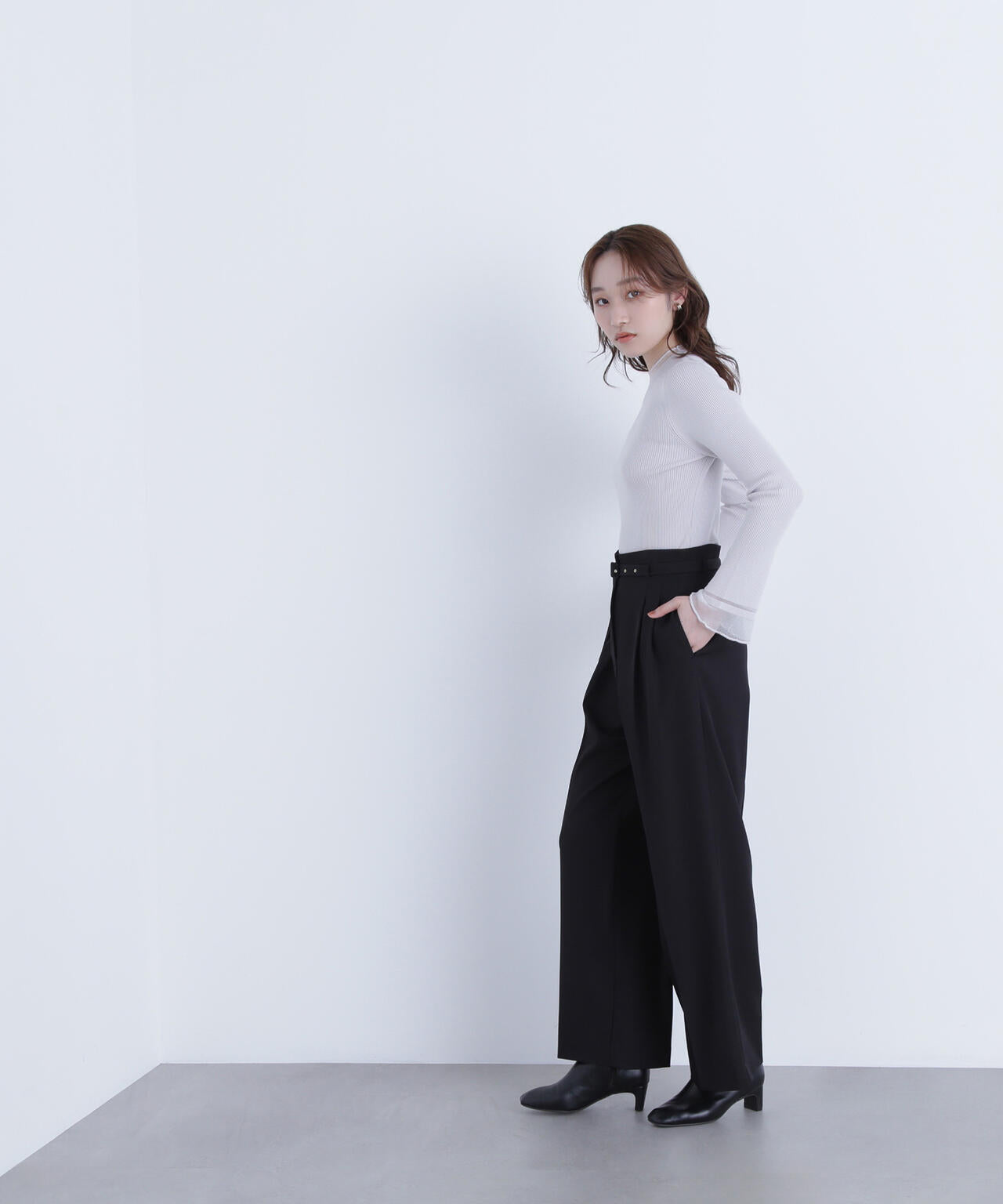 【Oggi・sweet掲載】【ちょうど、いい服】“さりげな”シアースリーブニット