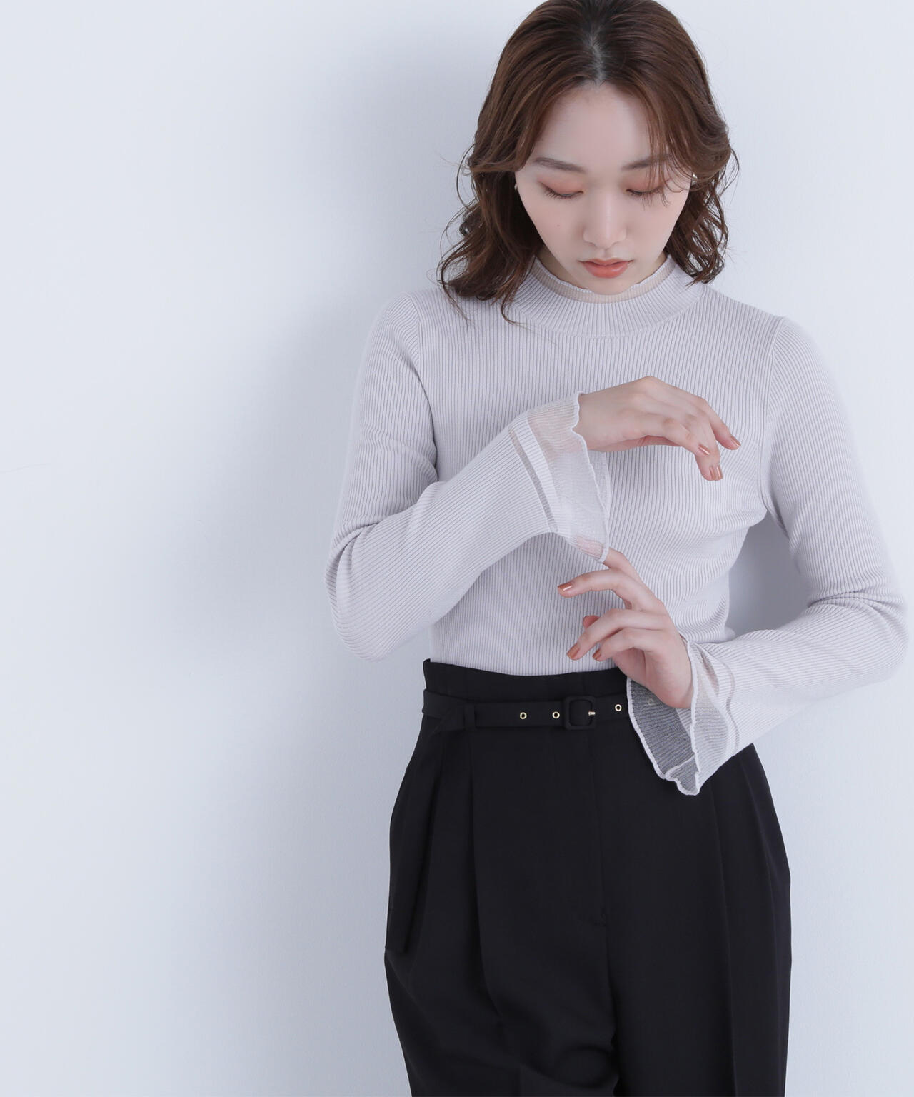 【Oggi・sweet掲載】【ちょうど、いい服】“さりげな”シアースリーブニット