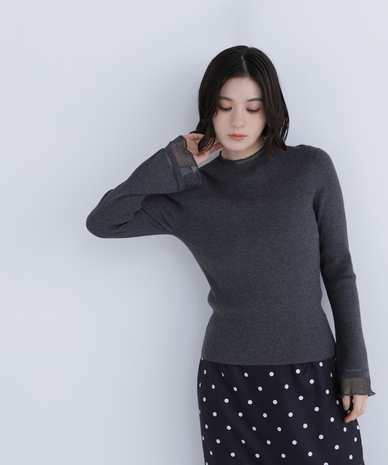 【Oggi・sweet掲載】【ちょうど、いい服】“さりげな”シアースリーブニット