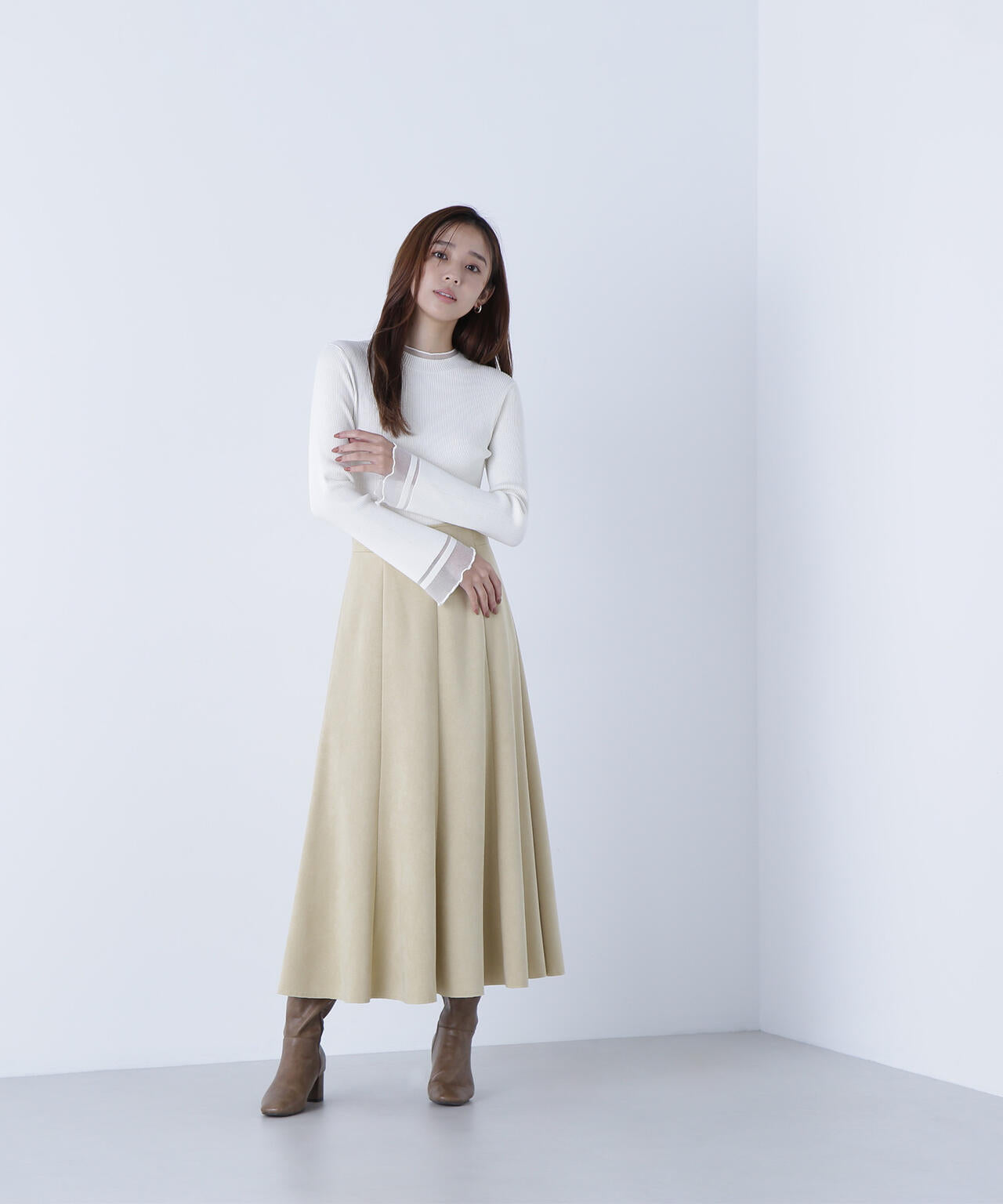 【Oggi・sweet掲載】【ちょうど、いい服】“さりげな”シアースリーブニット