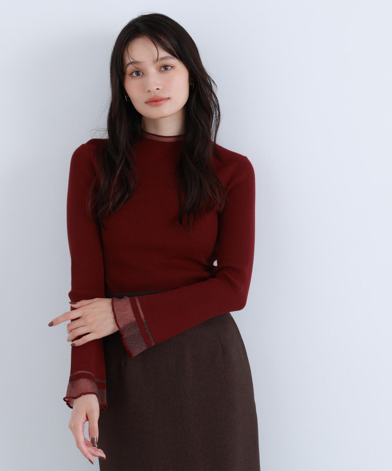 【Oggi・sweet掲載】【ちょうど、いい服】“さりげな”シアースリーブニット