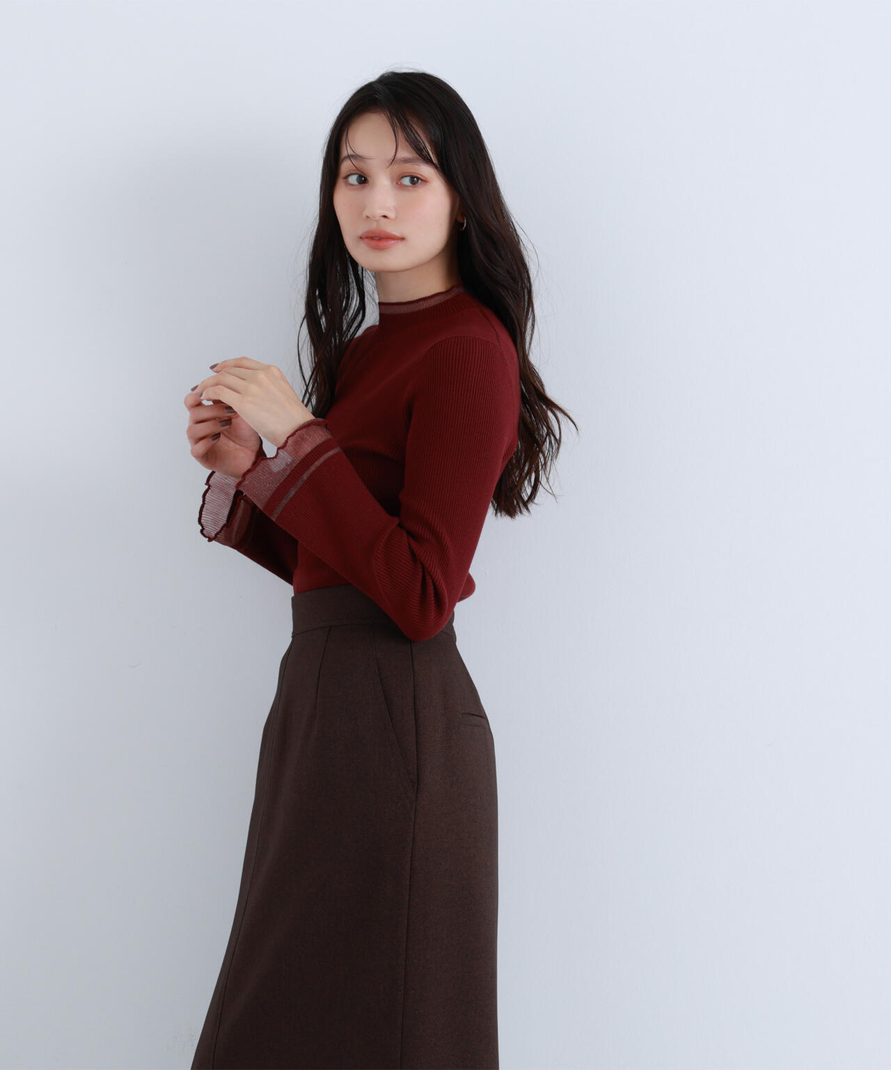 【Oggi・sweet掲載】【ちょうど、いい服】“さりげな”シアースリーブニット