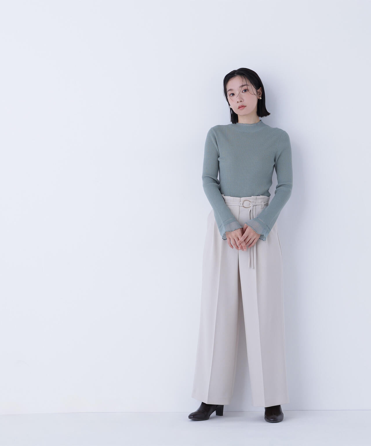 【Oggi・sweet掲載】【ちょうど、いい服】“さりげな”シアースリーブニット