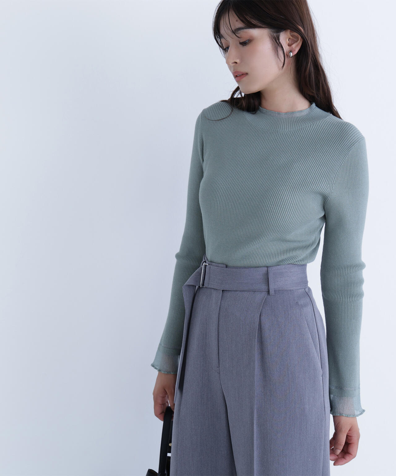 【Oggi・sweet掲載】【ちょうど、いい服】“さりげな”シアースリーブニット