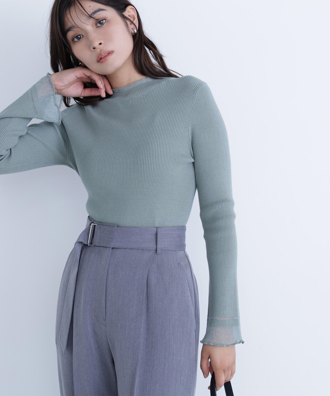 【Oggi・sweet掲載】【ちょうど、いい服】“さりげな”シアースリーブニット