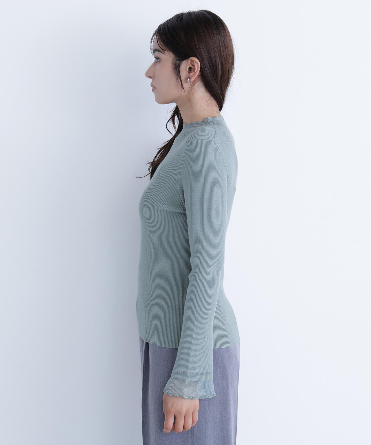 【Oggi・sweet掲載】【ちょうど、いい服】“さりげな”シアースリーブニット