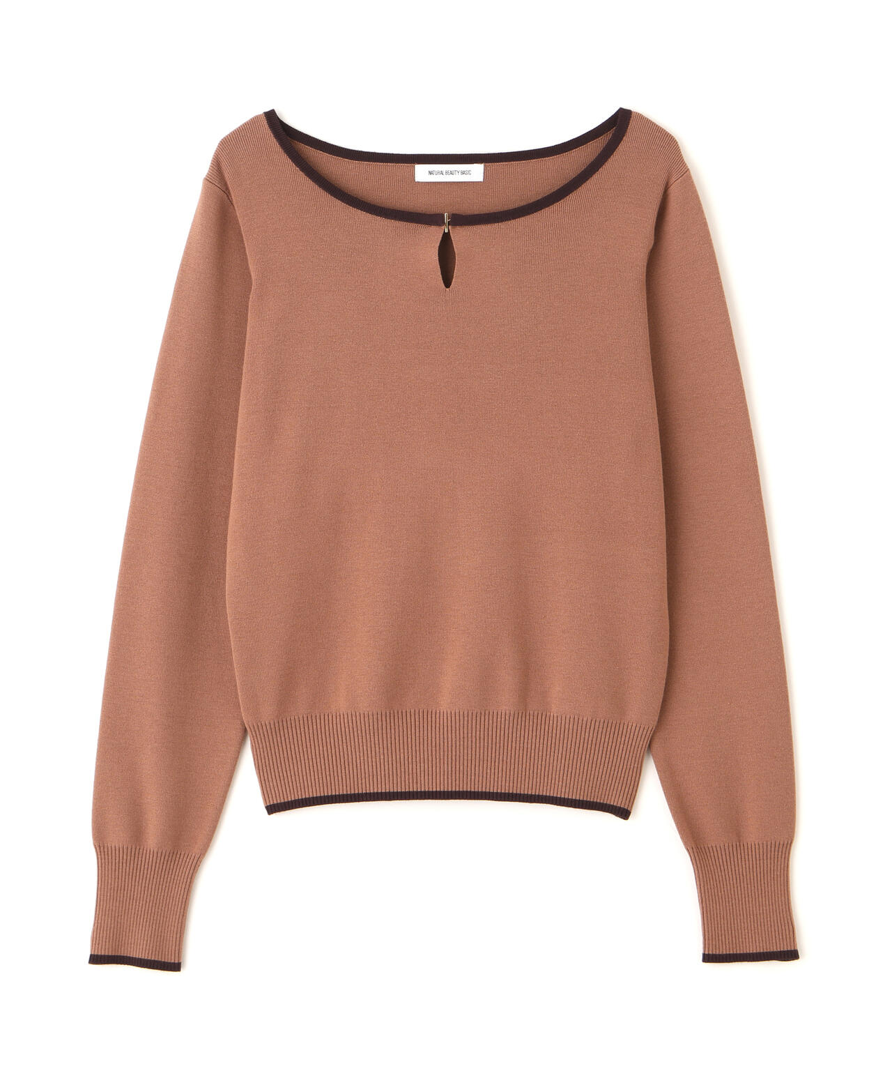 メタルポイントバイカラーニット