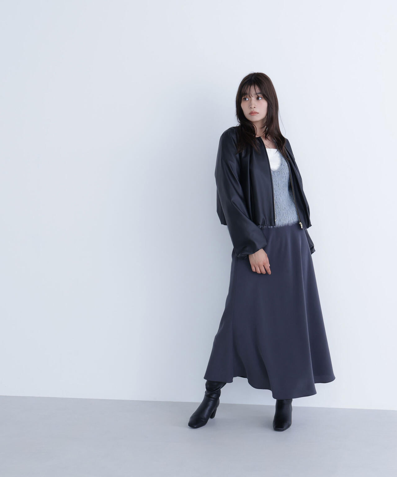 【Oggi掲載】キーネックシャギーラメニット