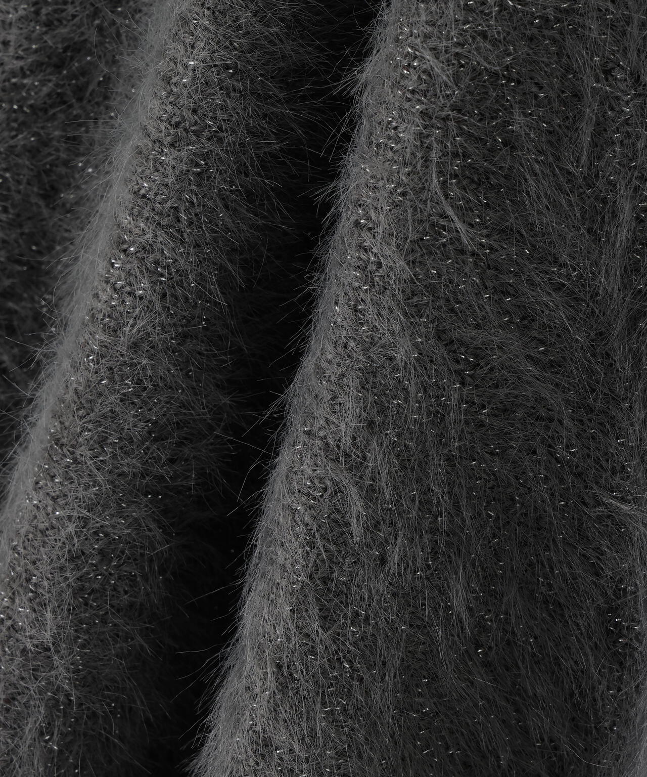 ヘアリーペプラムキャミセットニット