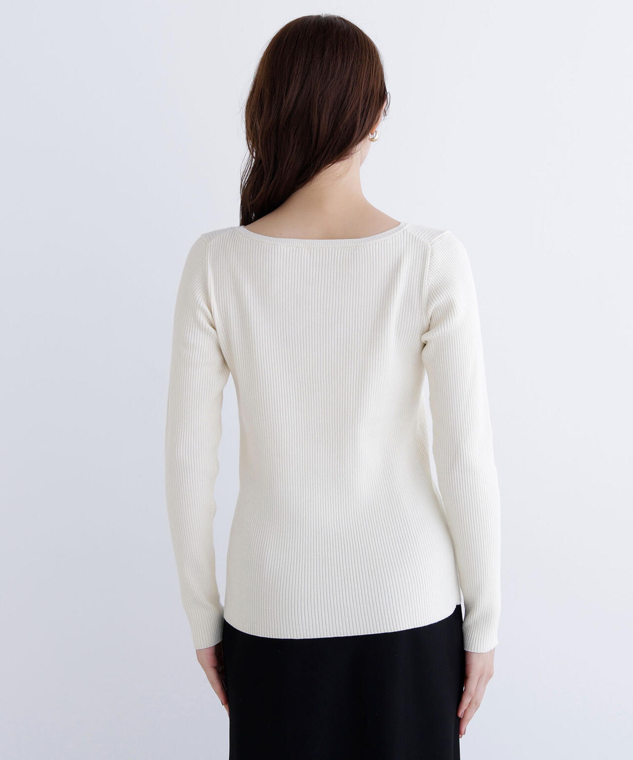 ヘアリーペプラムキャミセットニット