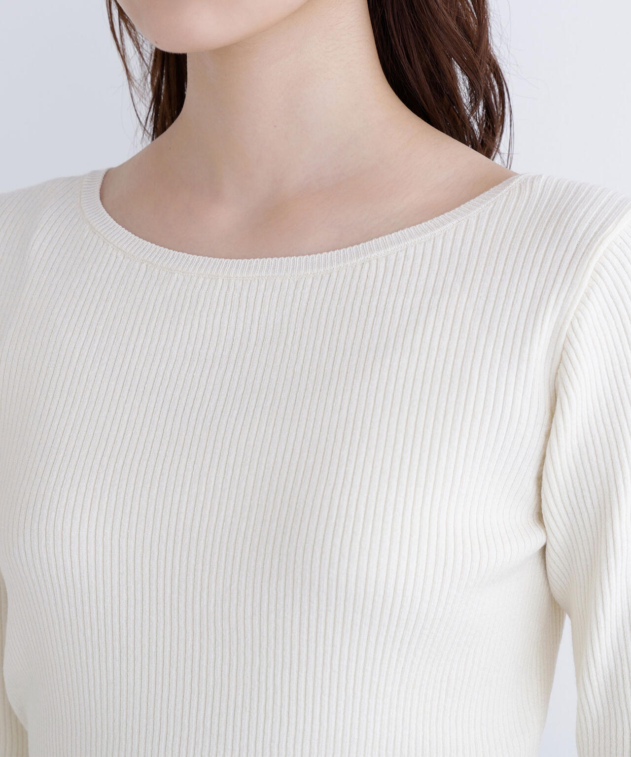 ヘアリーペプラムキャミセットニット