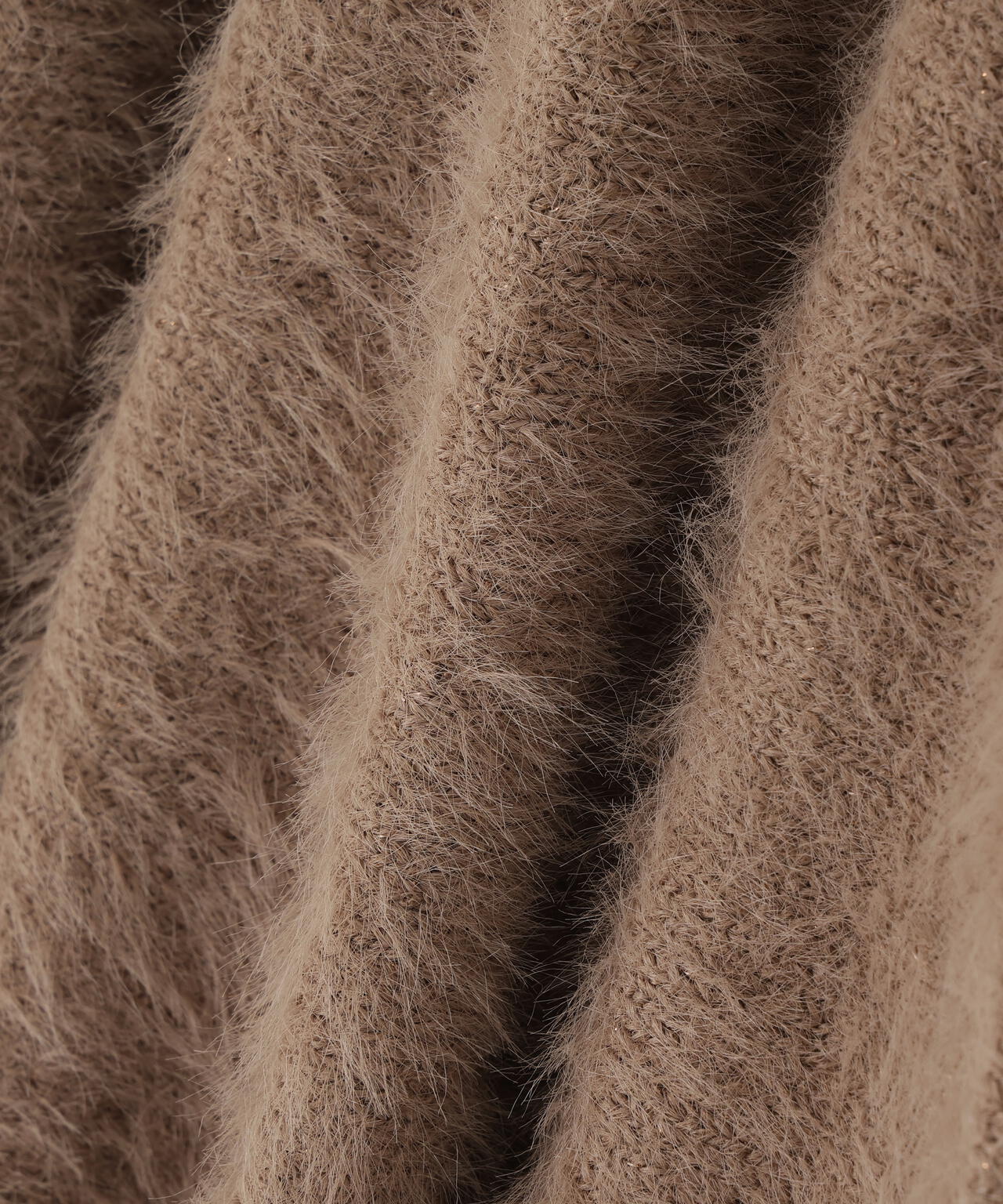 ヘアリーペプラムキャミセットニット