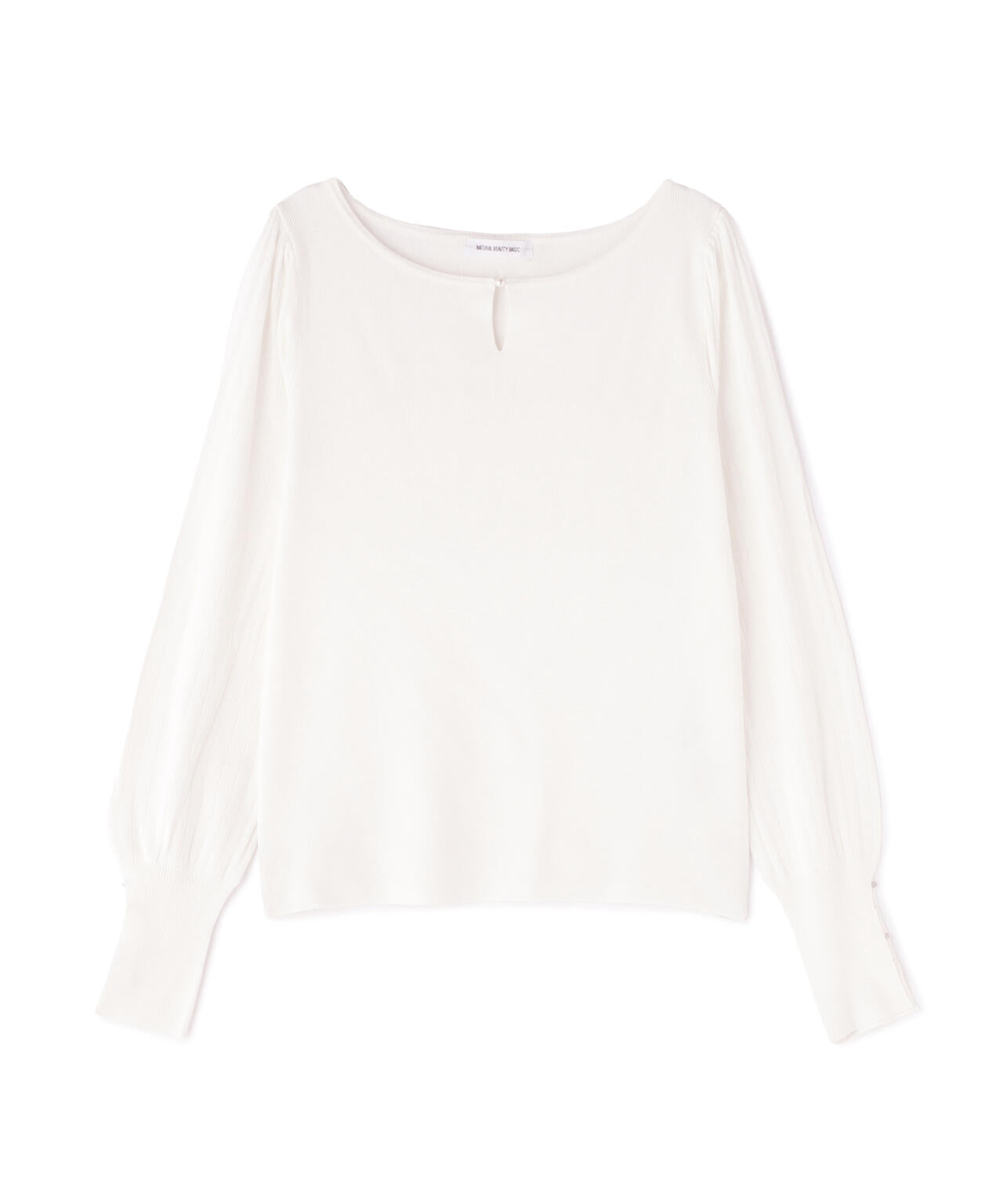 ビジュースリットプリーツニット