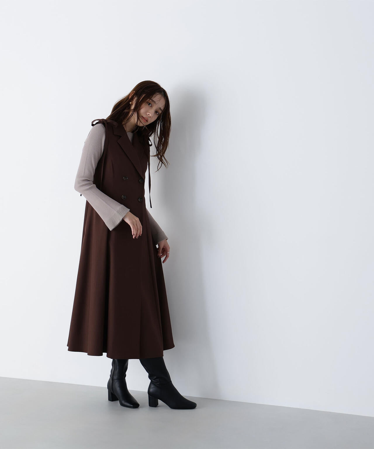 ミニシャギートリムニット