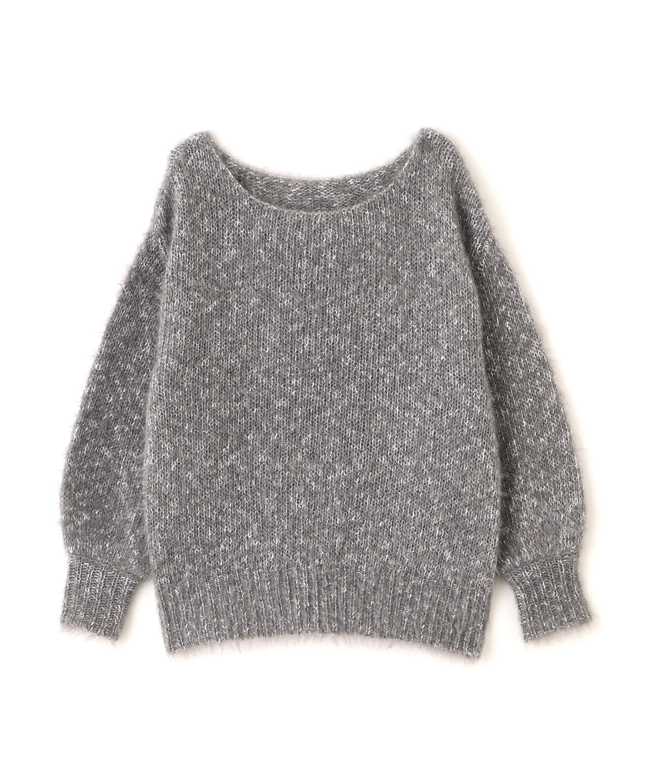 ミックスカラーヘアリーニット