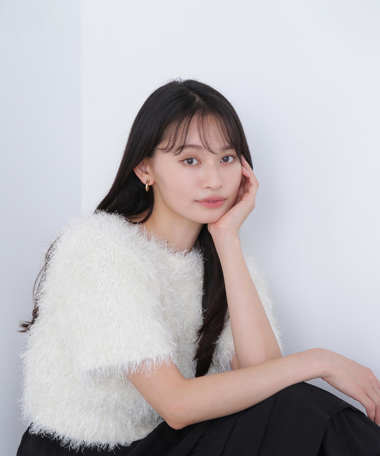 【BLANC】ミックスシャギーニット