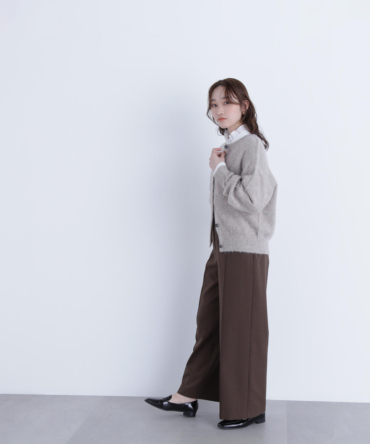 2wayヘアリーカーディガン