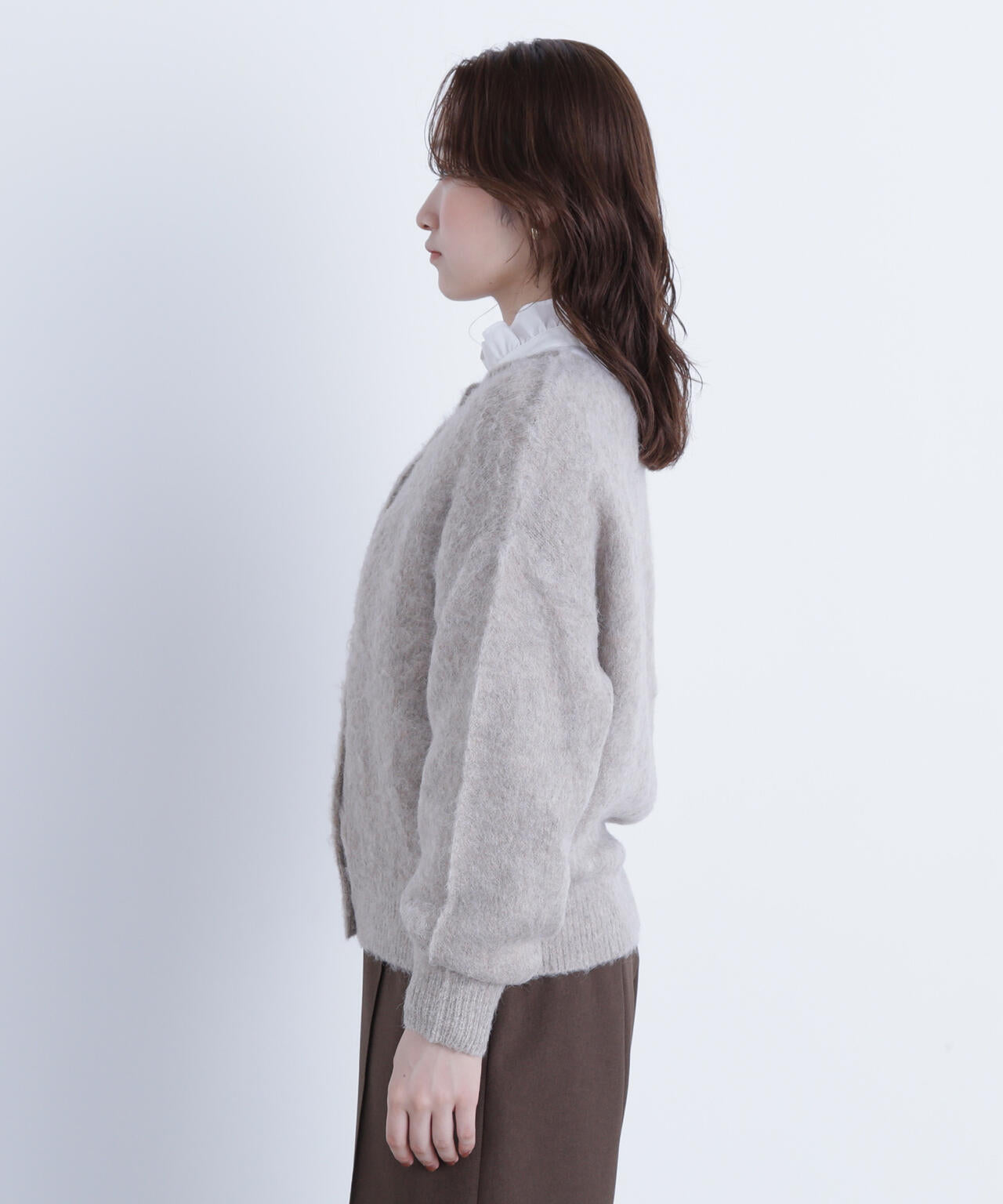 2wayヘアリーカーディガン