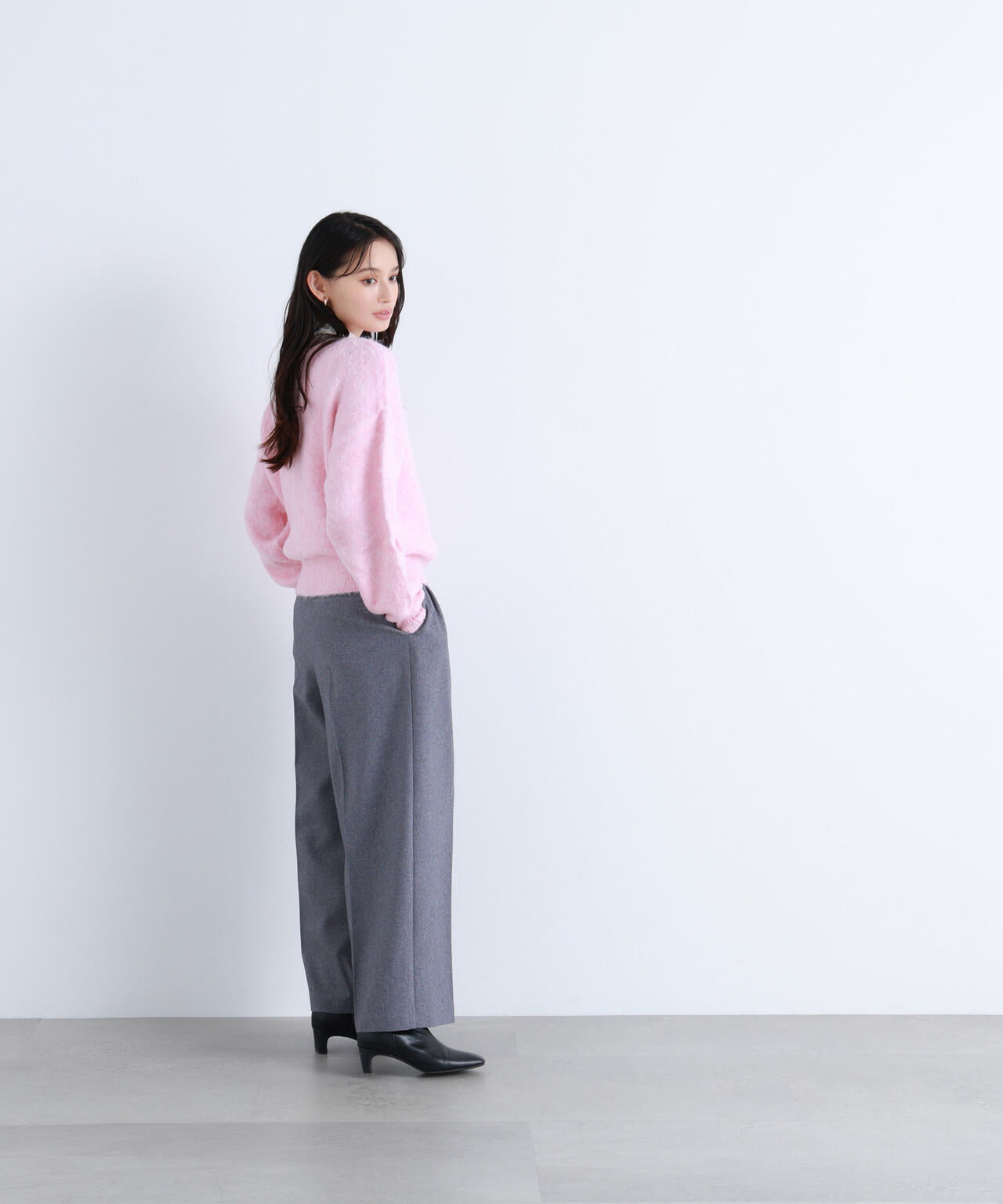 2wayヘアリーカーディガン