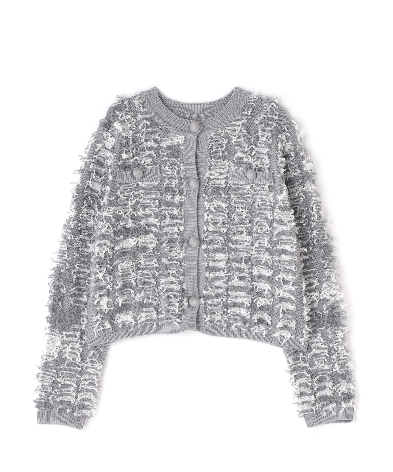 フリンジニット SETUP ツイードジャケット