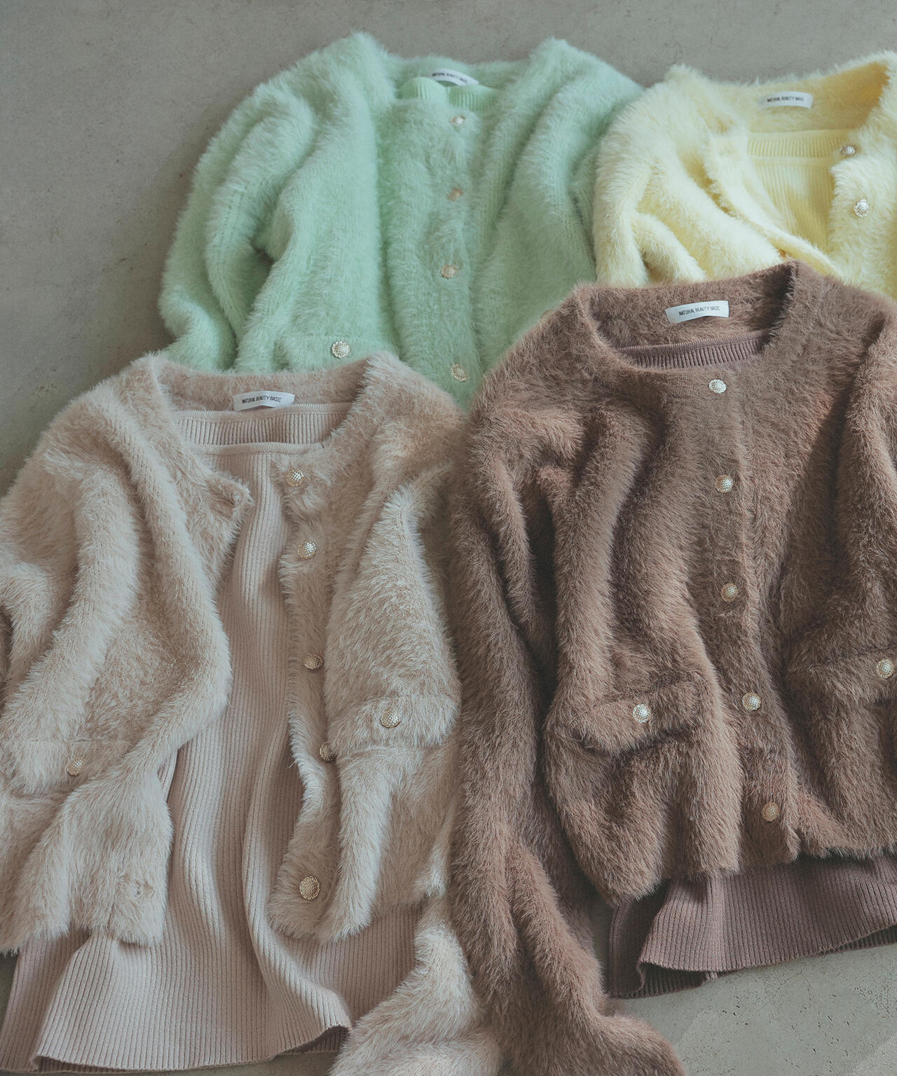 【sweet掲載】【ちょうど、いい服】“ふわ&リブ”アンサンブルニット