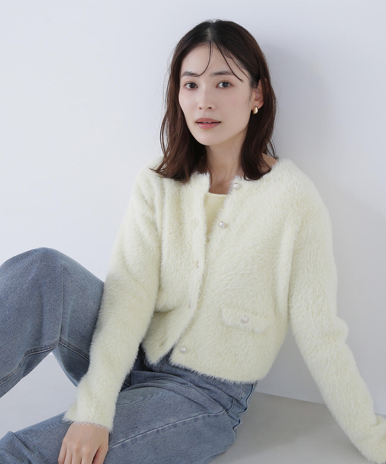 【sweet掲載】【ちょうど、いい服】“ふわ&リブ”アンサンブルニット