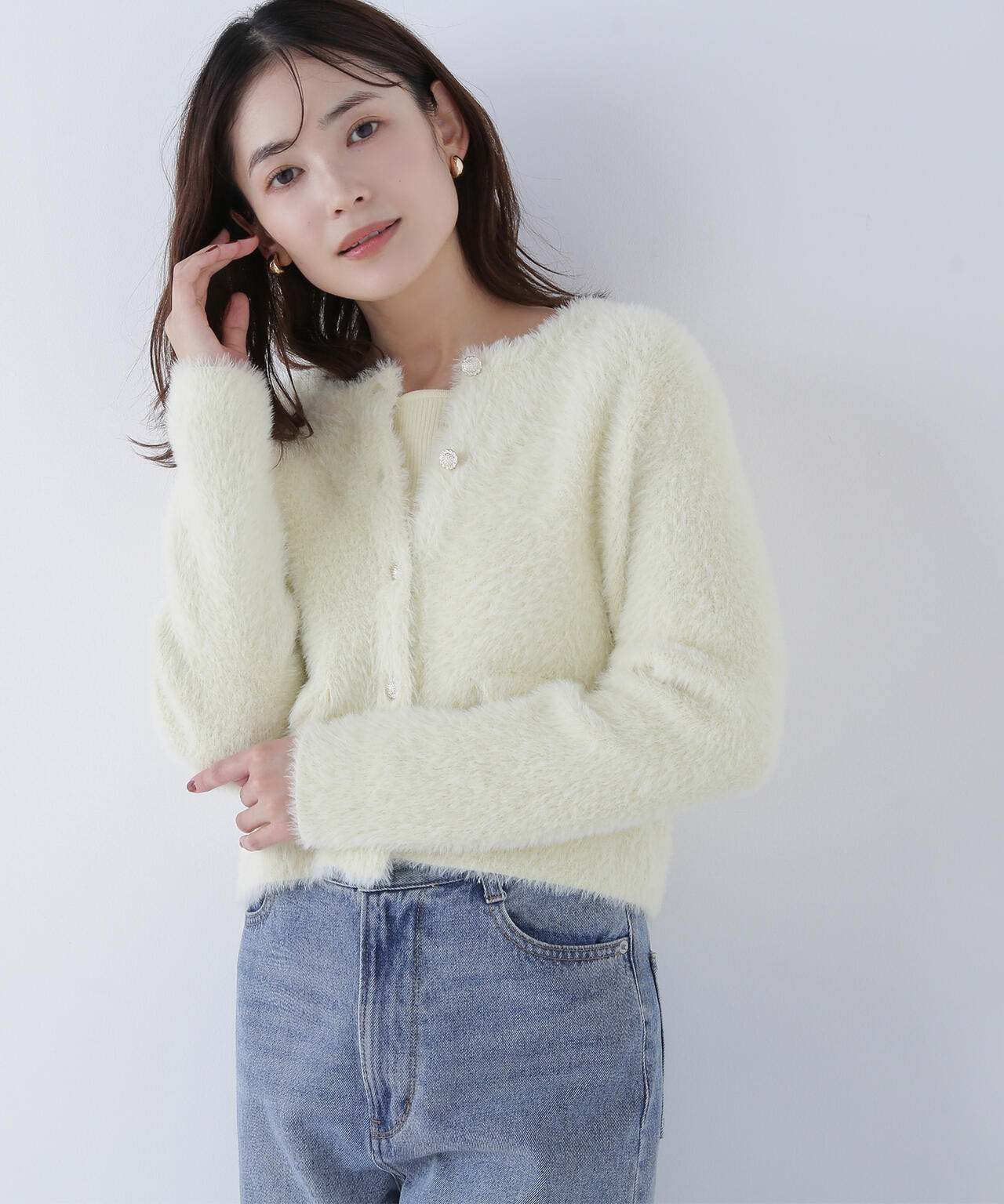 【sweet掲載】【ちょうど、いい服】“ふわ&リブ”アンサンブルニット