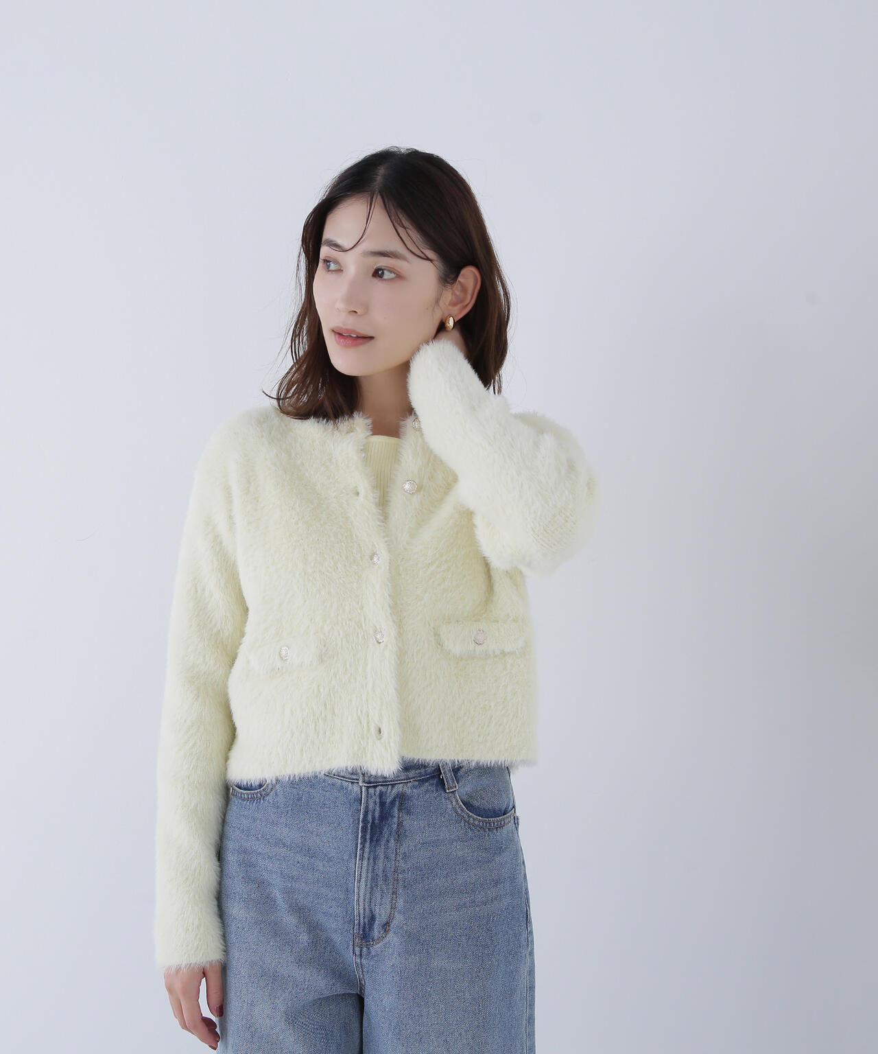 【sweet掲載】【ちょうど、いい服】“ふわ&リブ”アンサンブルニット