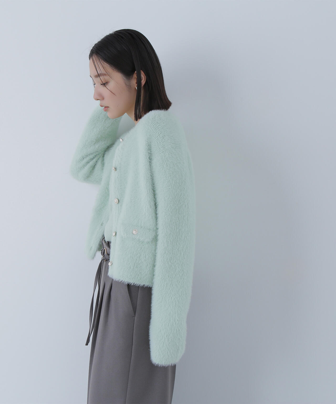 【sweet掲載】【ちょうど、いい服】“ふわ&リブ”アンサンブルニット