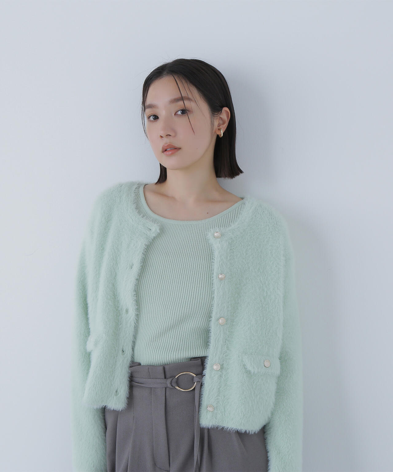 【sweet掲載】【ちょうど、いい服】“ふわ&リブ”アンサンブルニット