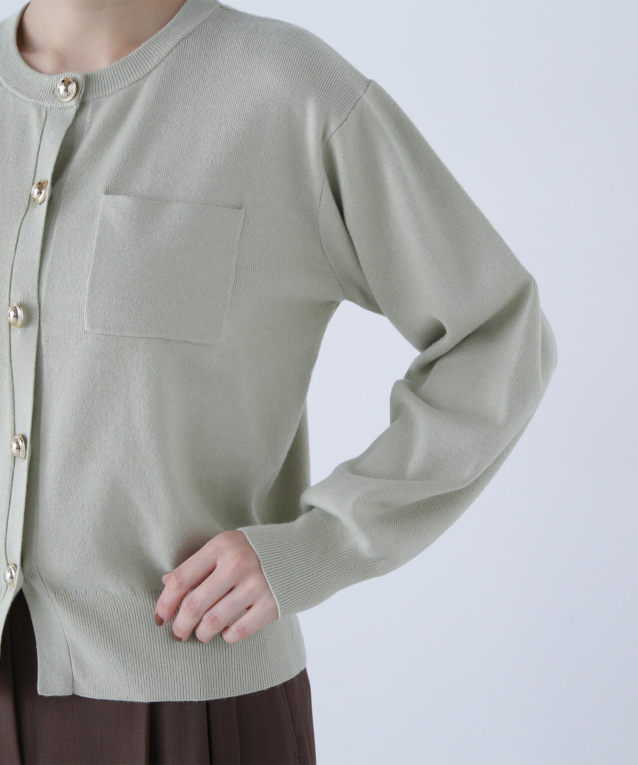 【Oggi掲載】2wayカラーニットジャケット