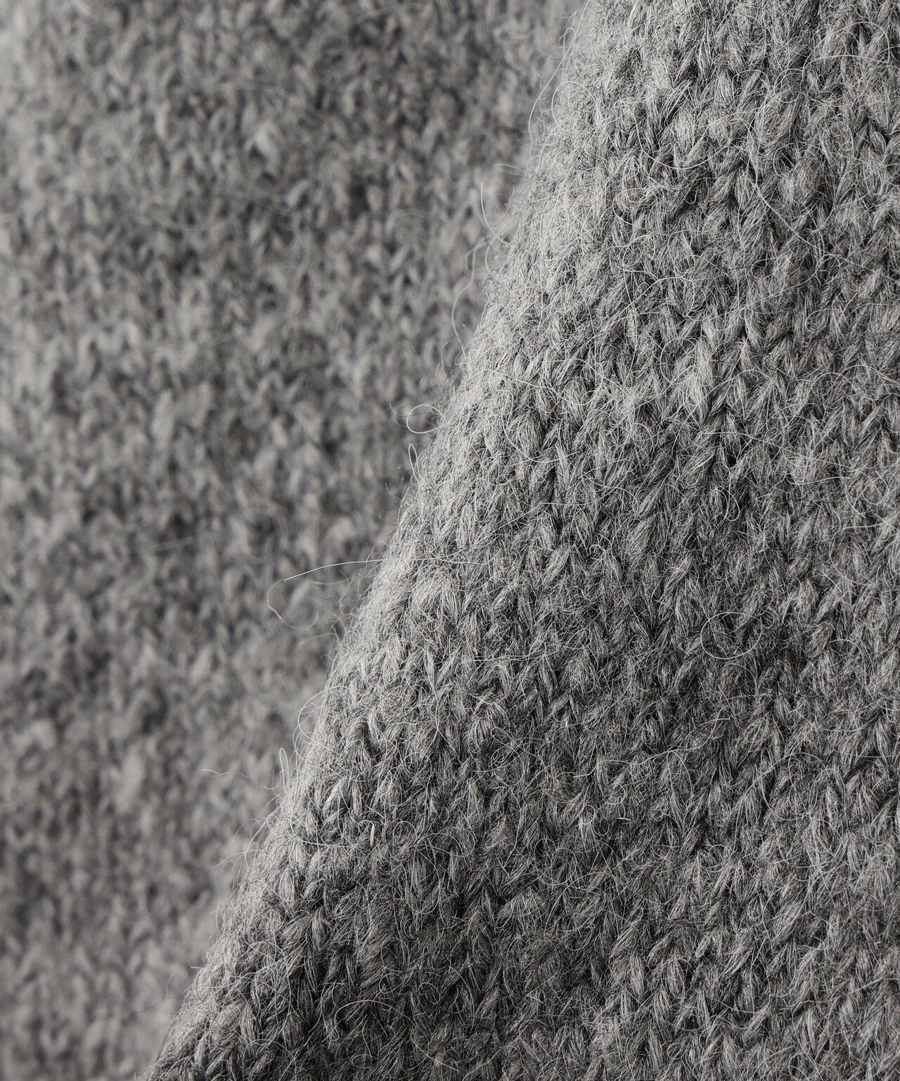 【BLANC】フェイクファー付ボクシーカーディガン