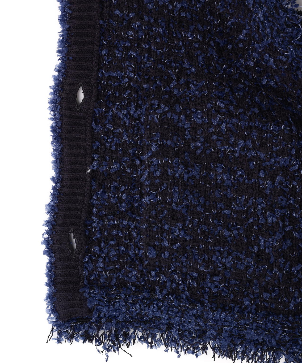 ツイーディーニットジレ