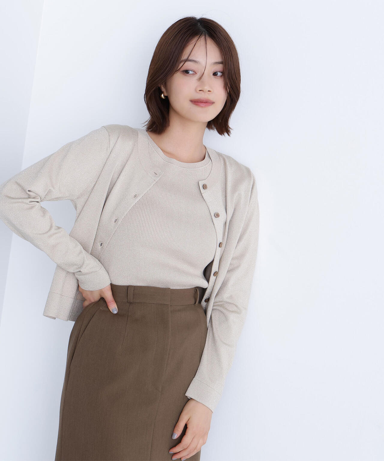 ベーシッククルーネックアンサンブル