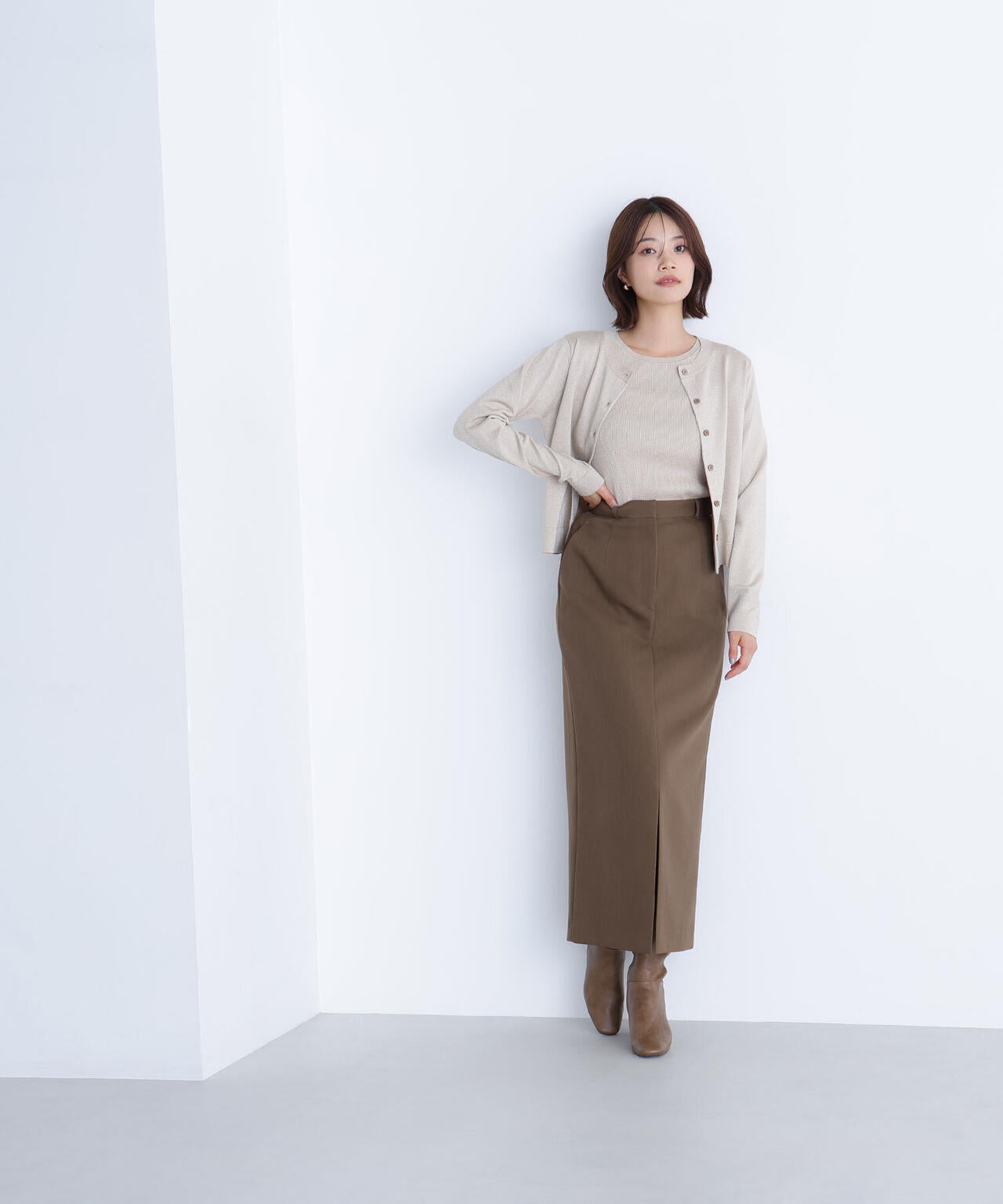 ベーシッククルーネックアンサンブル