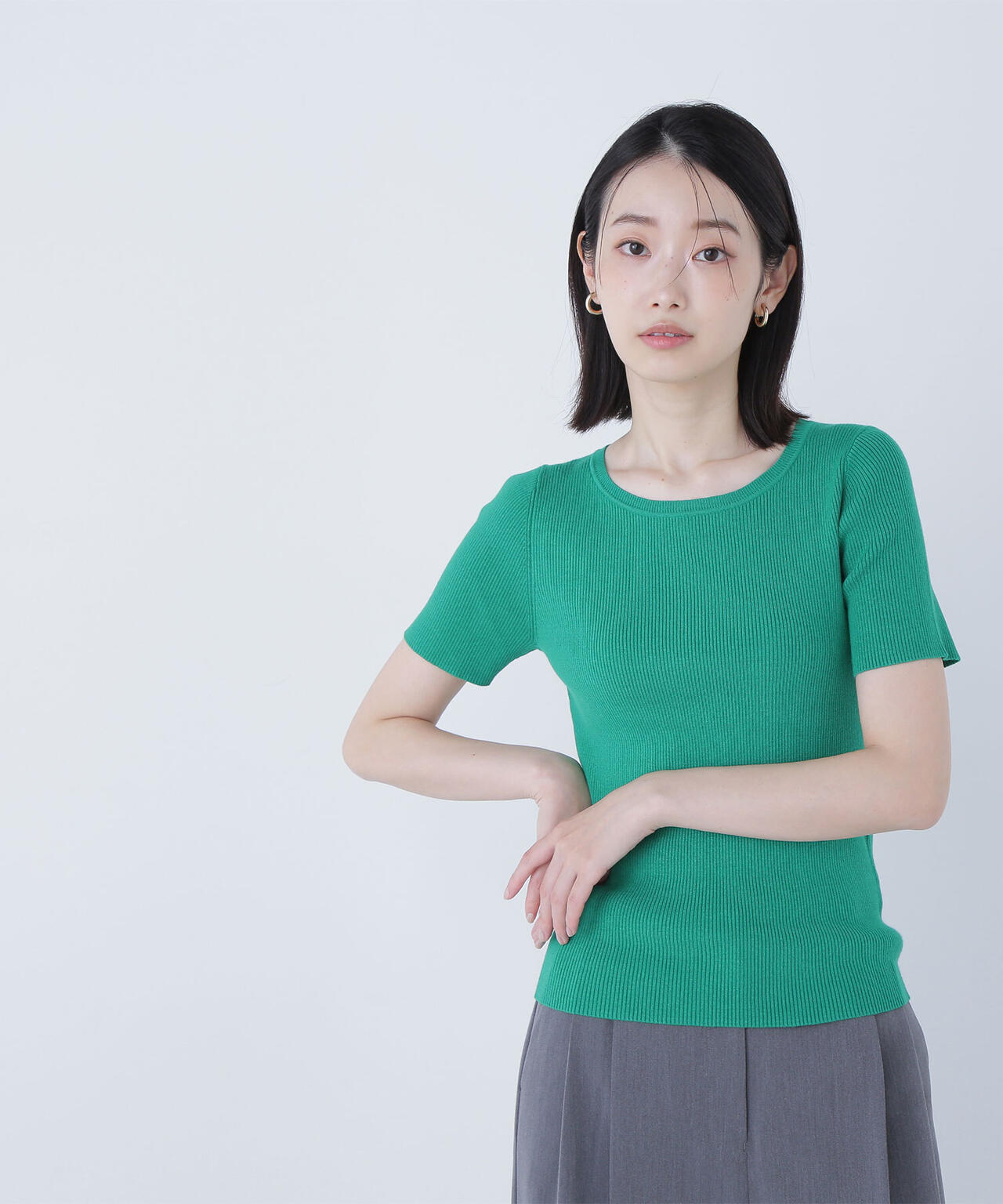 ベーシッククルーネックアンサンブル