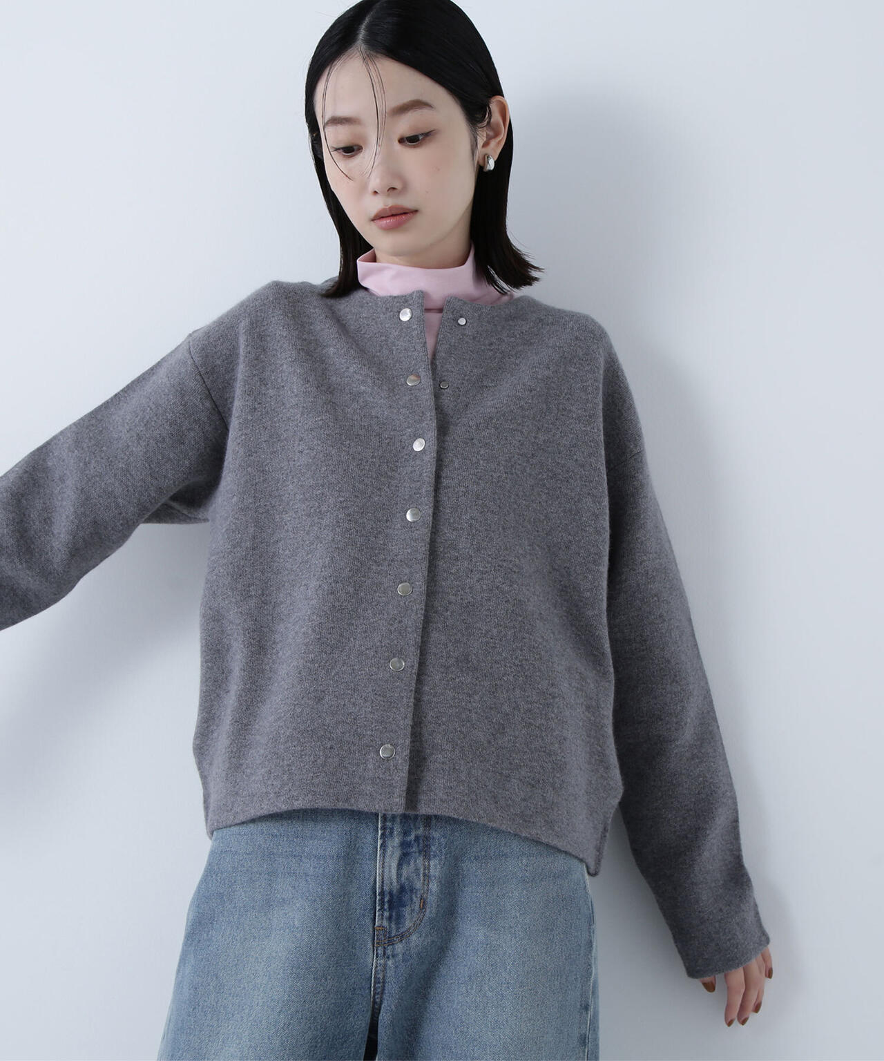 FOX接結ニットジャケット