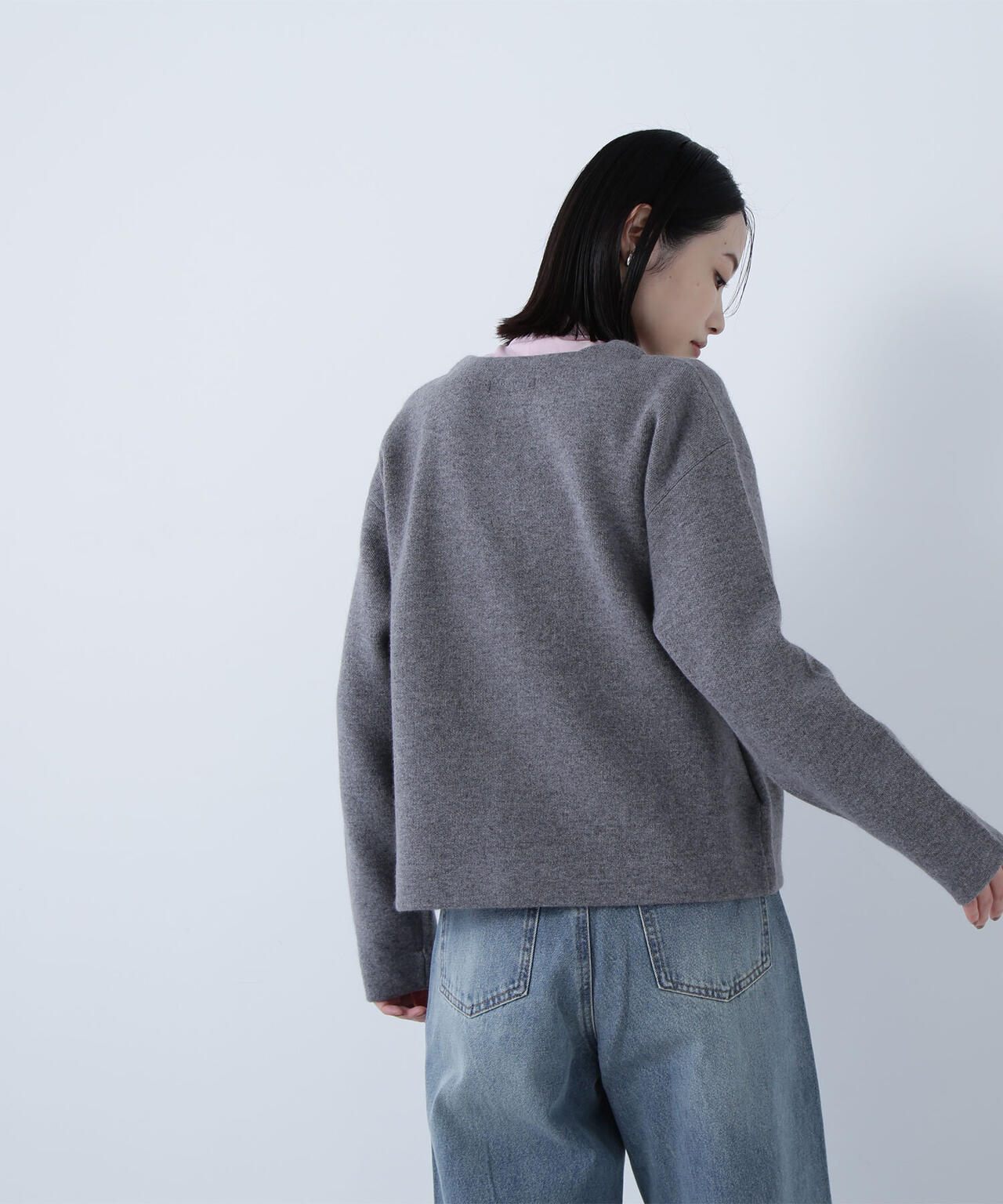 FOX接結ニットジャケット