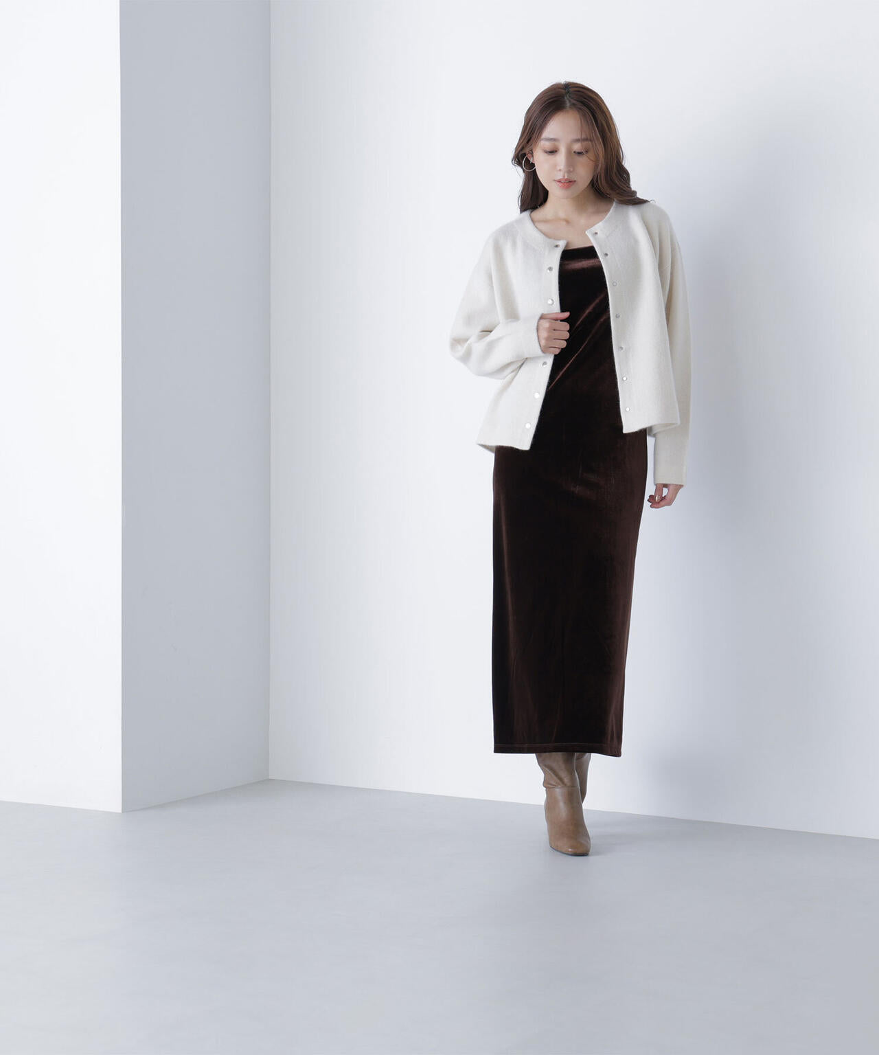 FOX接結ニットジャケット