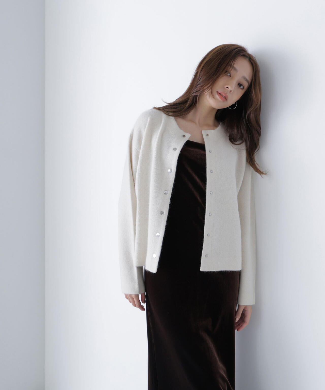 FOX接結ニットジャケット