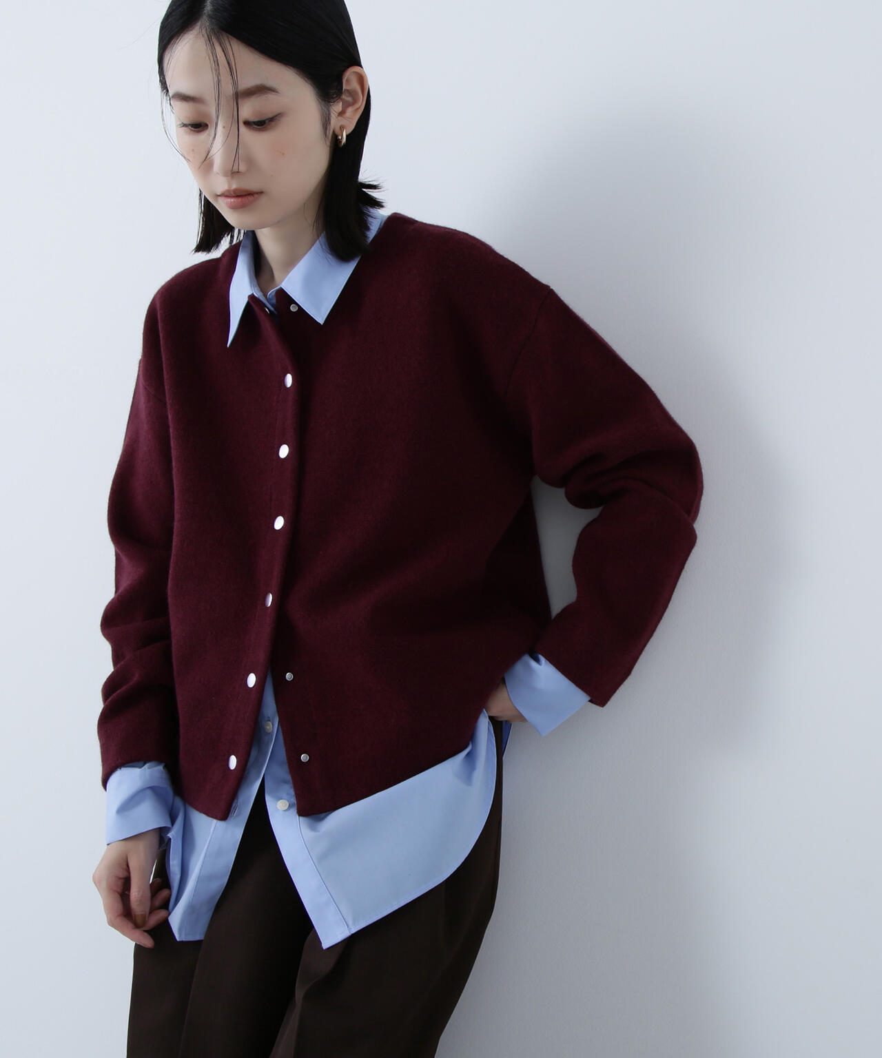 FOX接結ニットジャケット