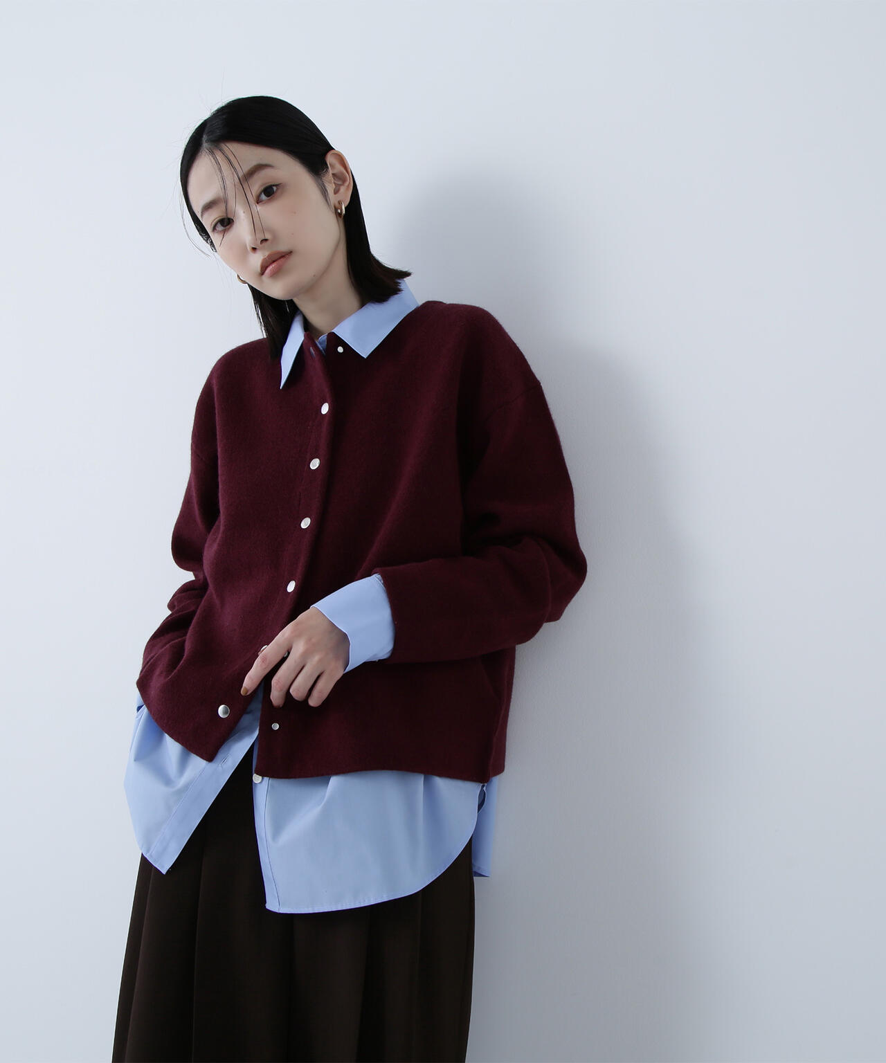 FOX接結ニットジャケット