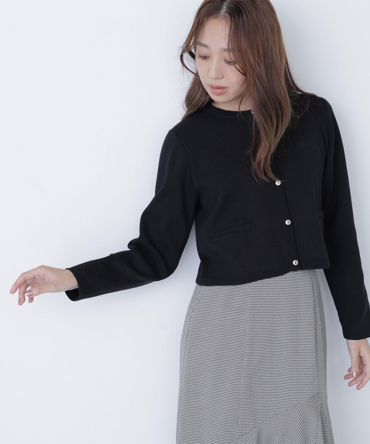 シルクブレンドカーディガン